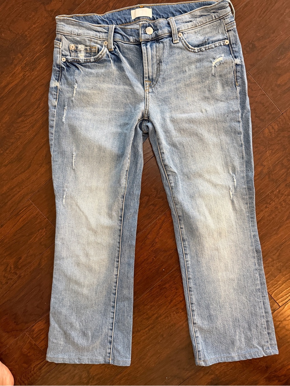 7 For All Mankind Women's Light Blue Boot Cut Jeans 29x26